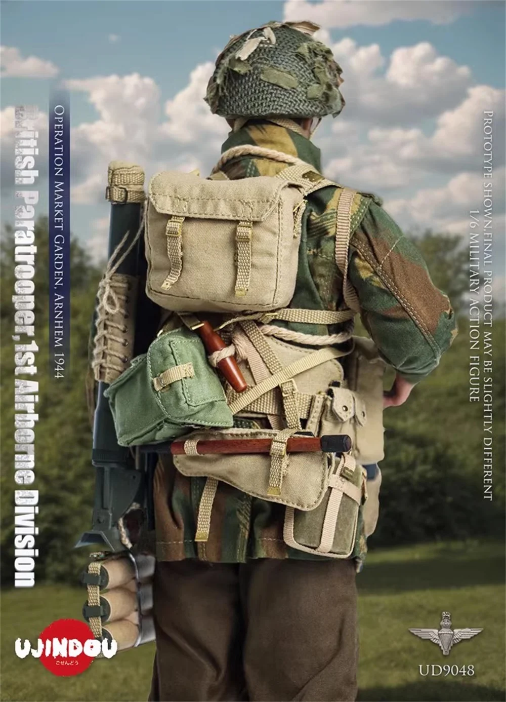 Nowość 1/6 UJINDOU UD9048 Żołnierz Lalka Brytyjska Jednostka Operacyjna Garden 1944 Pełny Zestaw Ruchoma Figurka Akcji Około 12 cali