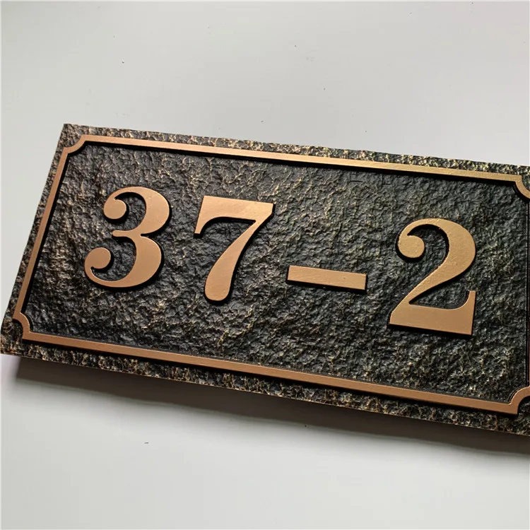 Customized high-end antique style house signs, villas, clubs, residential areas, apartment house numbers, floors, buildings, alu