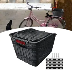 Rear Bike Basket Large Capacity Convenient Stylish Detachable Luggage Storage for Cycling Travel Road Bike Shopping Folding Bike