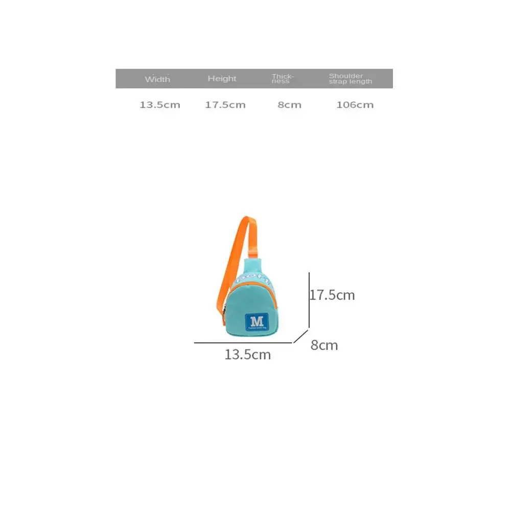 Kids Children\'s Causual Crossbody Bag Letter Printed Chest Bag Girl\'s Boy\'s Single Shoulder Bag Messenger Bag Casual Snack Bag