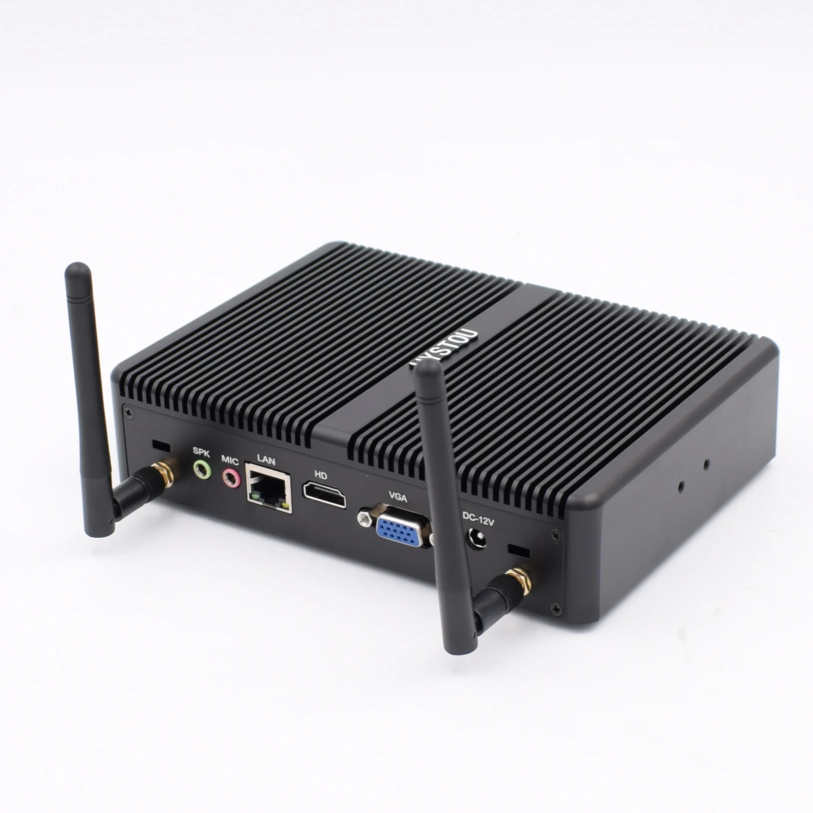 Hystou Fanless Mini PC Small Form Factor PC H2 DDR3 More Refined And Smaller Core i3 4010U i5 4200U Desktop Computer