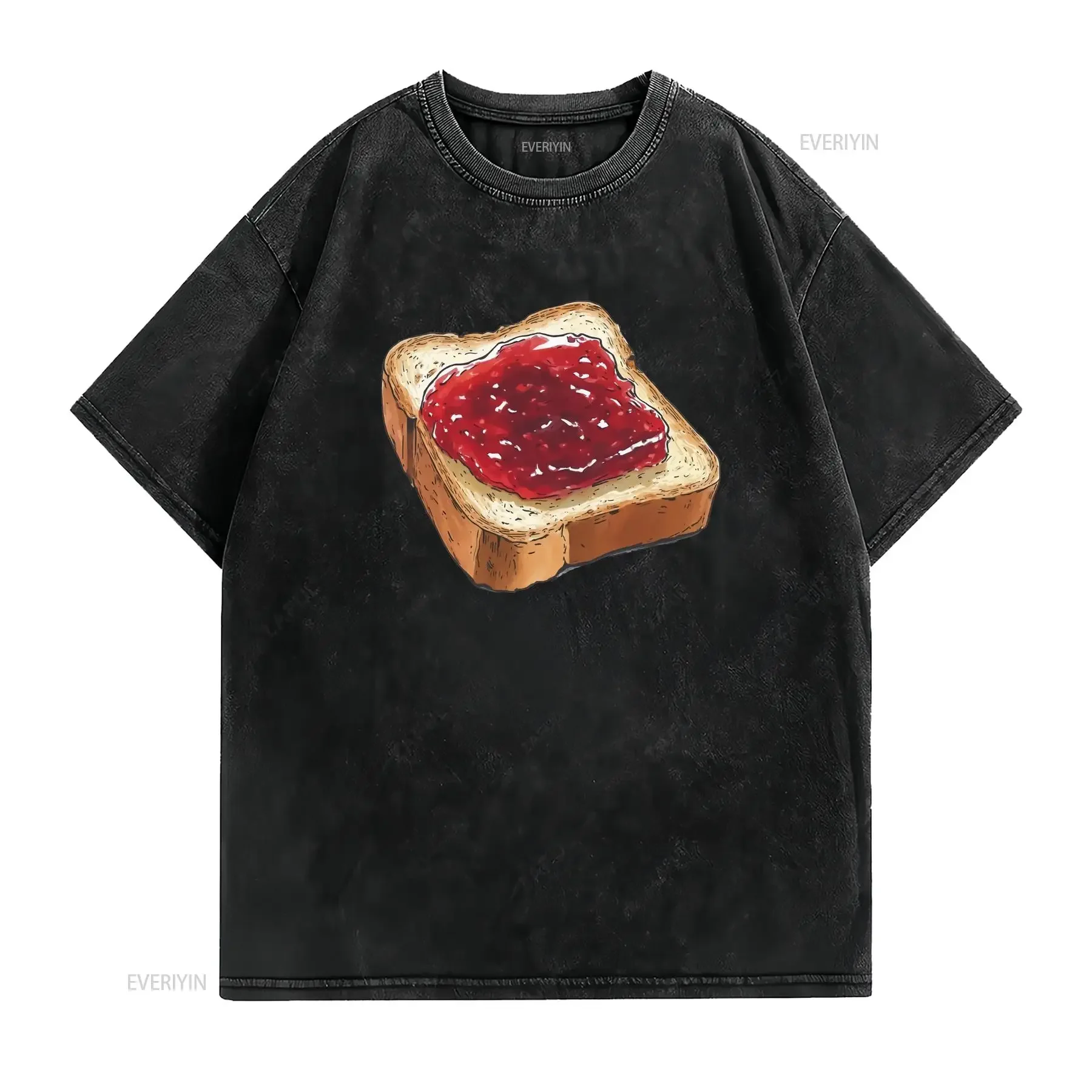 Toast and Jam Baby T Shirt Cottagecore Pinterest Aesthetic Y2K Whimsygoth Grunge Foodie vintage Washed Soft graphic Breathable