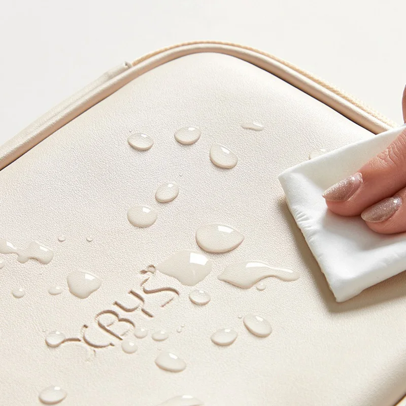 2024 Multi-function Data Cable Storage Bags Sheepskin Laptop Charger Mouse Power Storage Organizer Waterproof Digital Travel Bag