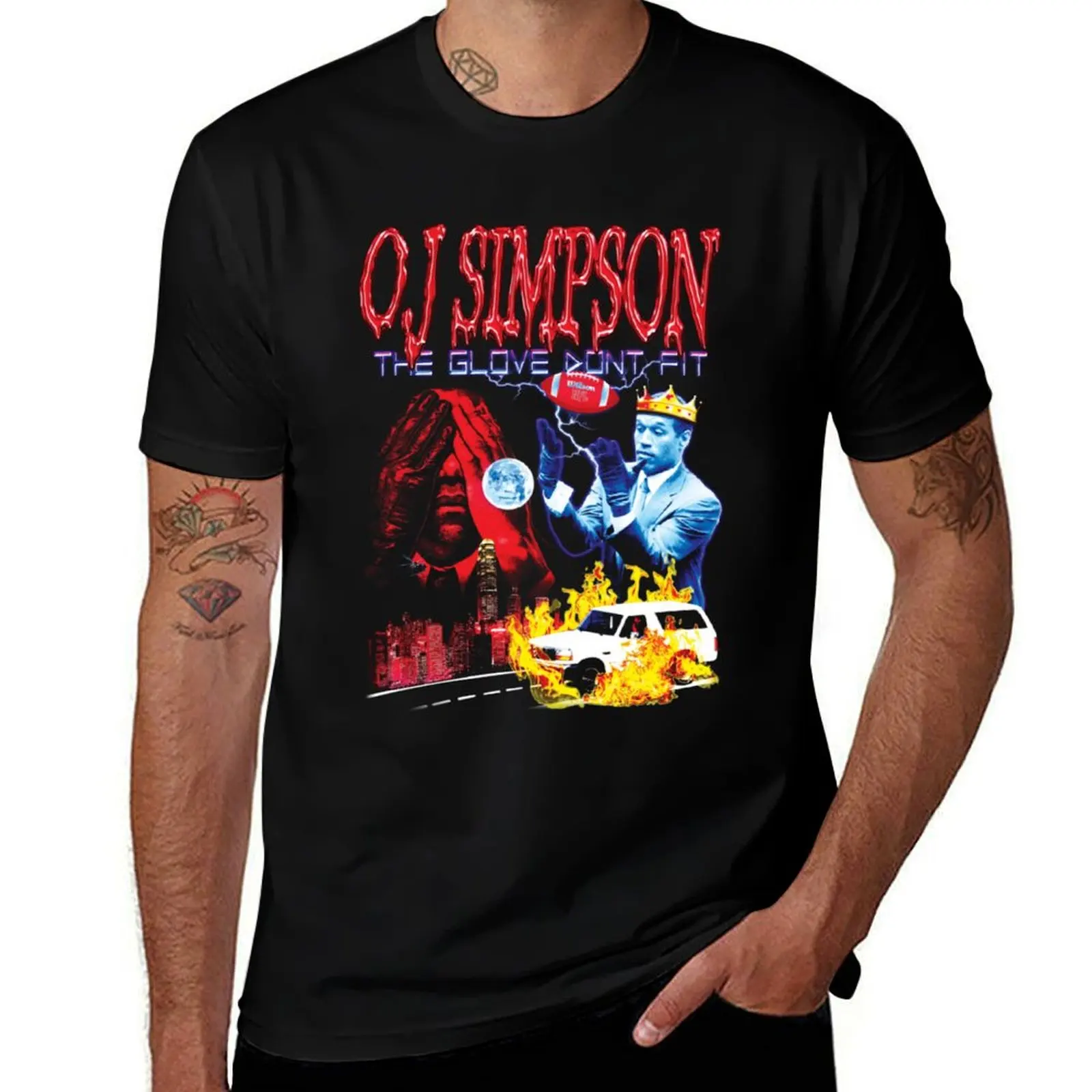 

OJ Simpson - The Glove Don't Fit T-Shirt vintage t shirts plus sizes shirts men