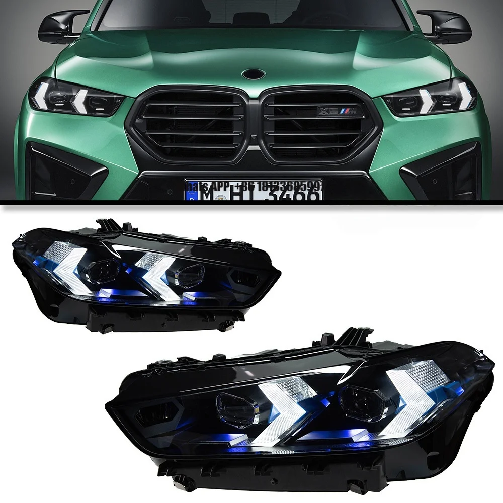 

Suitable for the 07-13 for BMW X5 Headlight Assembly E70 Modified New X5 LED Daytime Running Light Steering Dual Lens