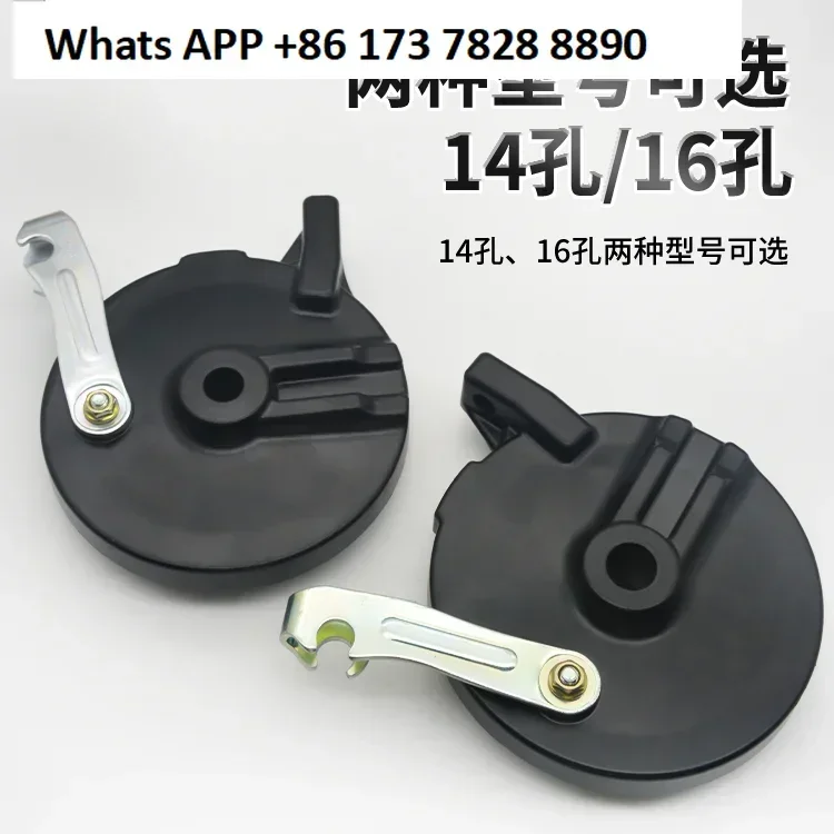 2PC Electric vehicle rear drum brake assembly battery car 110 type card slot drum cover CG125 brake block is suitable