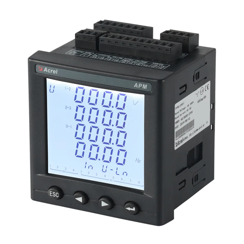 APM810 AC Multifunction Power Meter Accuracy: 0.5s Frequency: Range: 45-65Hz With RS485/MODBUS-RTU