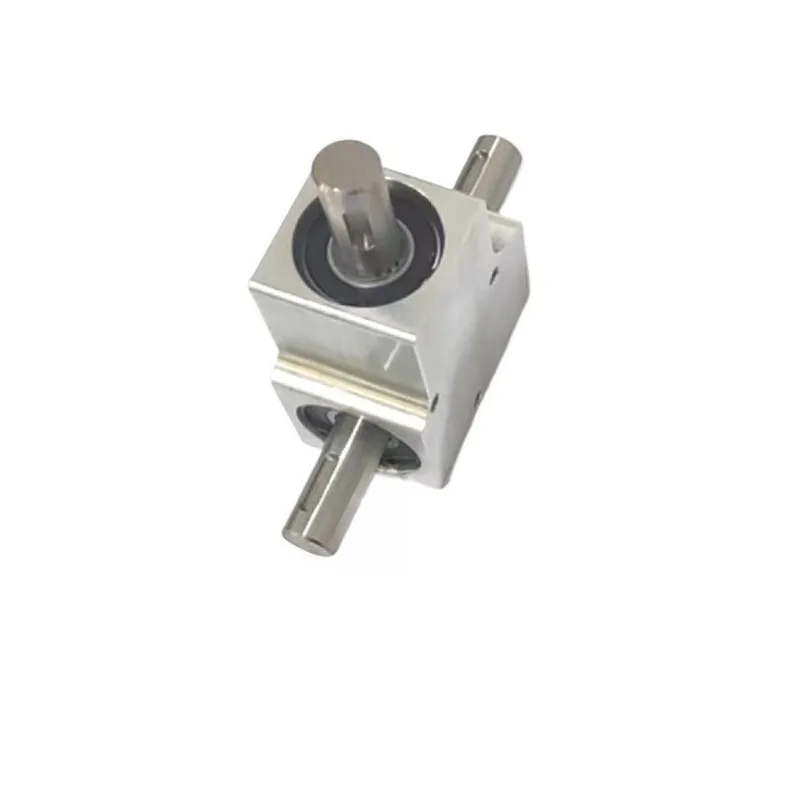 For 1:1 Bevel Gearbox 90 Degree Steering Converter 15mm Shaft Single Dual Output Mini Right Angle Transmission Gear Unit