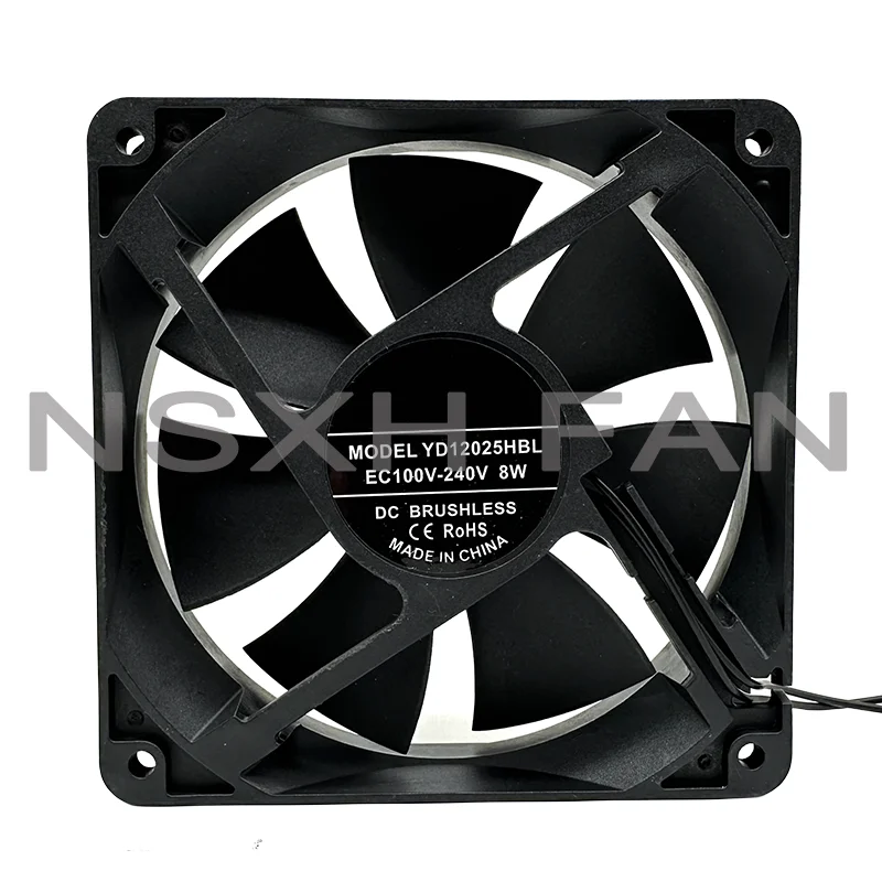 YD12025HBL 24V 0.30A 12025 12cm Chassis Cooling Fan