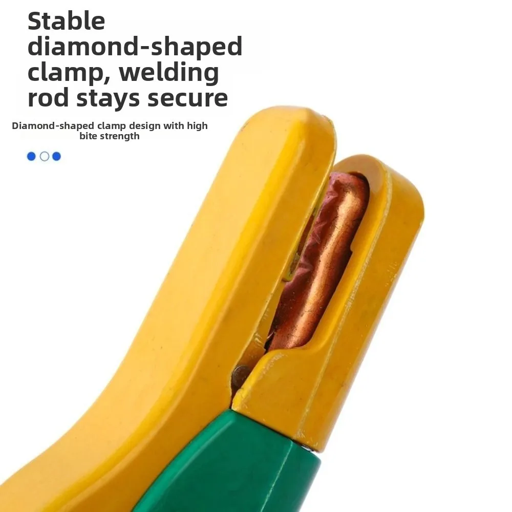 Heat Resistant Welding Tongs Insulated Handle Labor-Saving Design Welding Electrode Holder Heavy Duty Ergonomic
