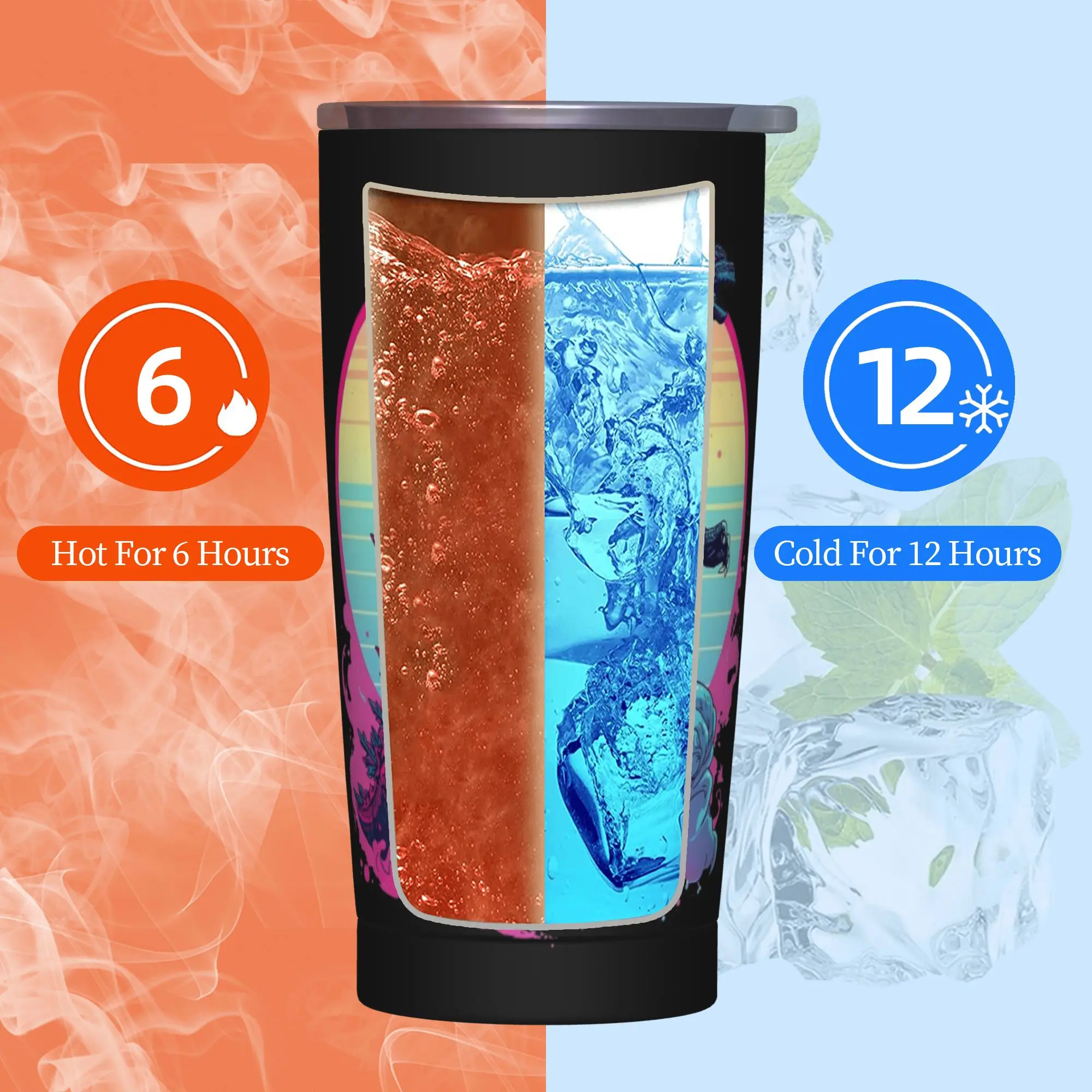 Monster G-Godzillas Tumbler Vacuum Insulated  Coffee Cups Stainless Steel Travel Outdoor Mugs Hot Cold Drink - view 6