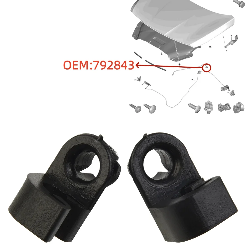 

792843 2 шт. подходят для Peugeot 2008 301 208 308 Berlingo Citroen C3 C4 крепление опорного стержня капота клей крепежный зажим для открытия капота