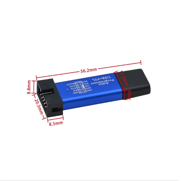 5th Generation Enhanced STC Download Cable Microcontroller Programmer USB to TTL No Manual Cold Start STC ISP 3.3V-5V