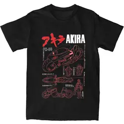 Japan Anime Akira Kaneda Bike T Shirt Man Streetwear Pure Cotton T Shirts Summer O Neck Leisure Tee Shirt Plus Size Clothing