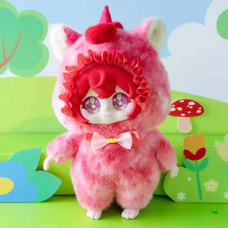 XIVO Mochii الملونة يونيكورن سلسلة صندوق أعمى لطيف الفينيل الوجه دمية النوم رفيق ألعاب من نسيج مخملي سطح المكتب زخرفة فتاة مفاجأة هدية