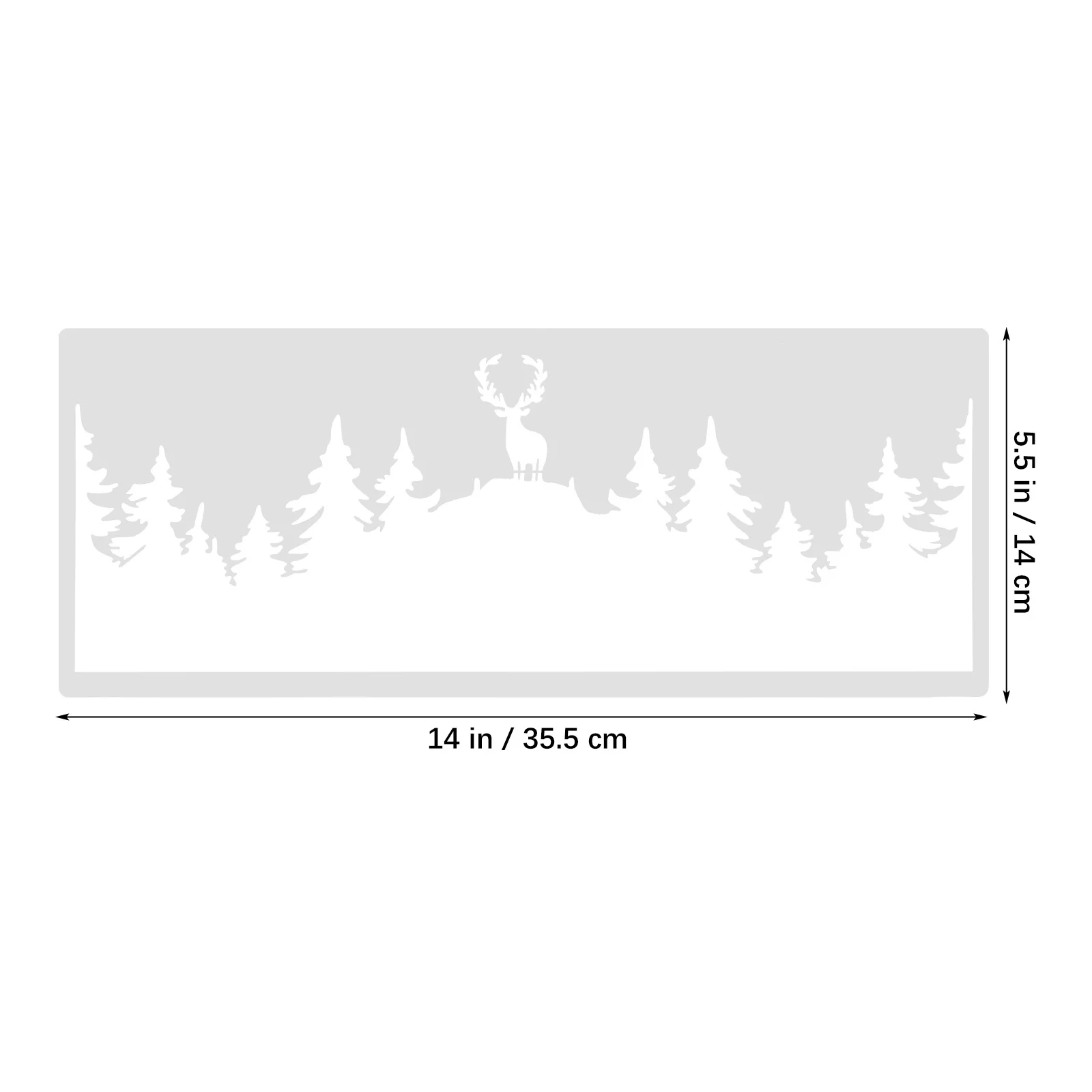 10 قطعة استنسل شجرة للرسم قوالب قوية قابلة لإعادة الاستخدام لأثاث قماش الحائط ديكور عطلة الحرفية استنسل الكتابة على الجدران #5