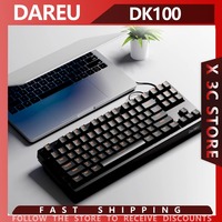 DAREU DK100 Mechanical Keyboard With 87 Keys Blue Axis Black And Red Axis Gaming And Esports Desktop Laptop External Keyboard
