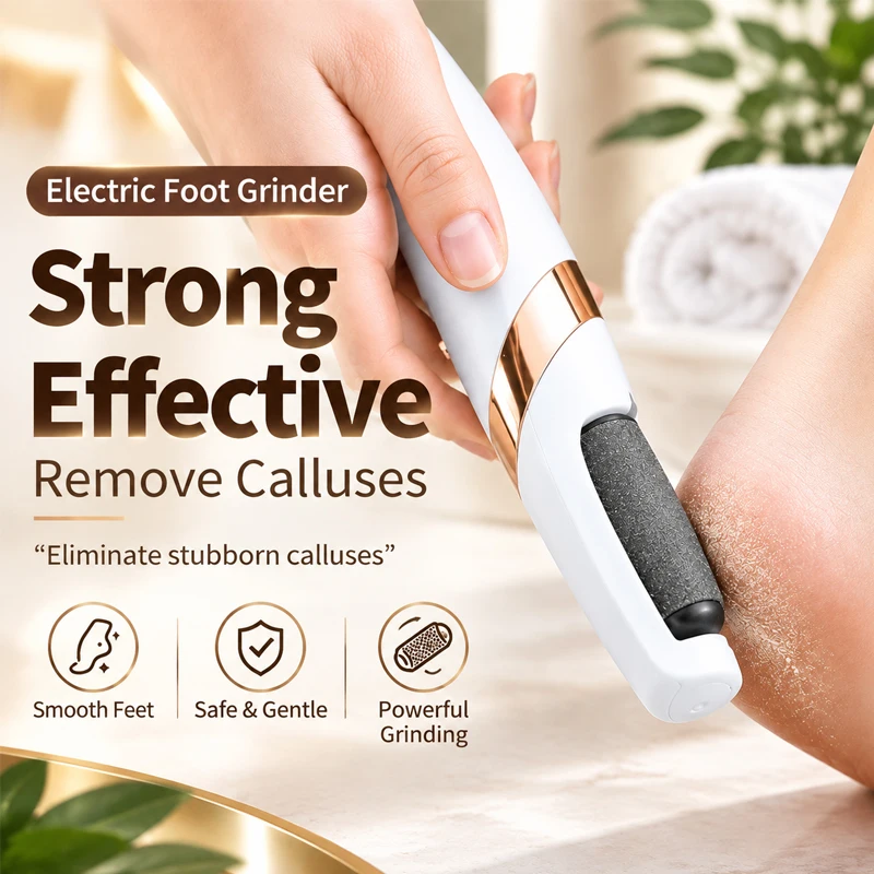 Portable Electric Foot Grinder USB Rechargeable Pedicure Tool Dead Skin Callus Remover Dry Dead Cracked Foot Care Repair
