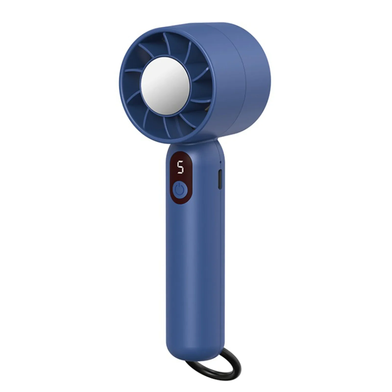 

Rotating Mini Turbo Fan USB Cable Blue Brushed Motor Cooling Large-capacity Battery Pink Portable Small Air Fan