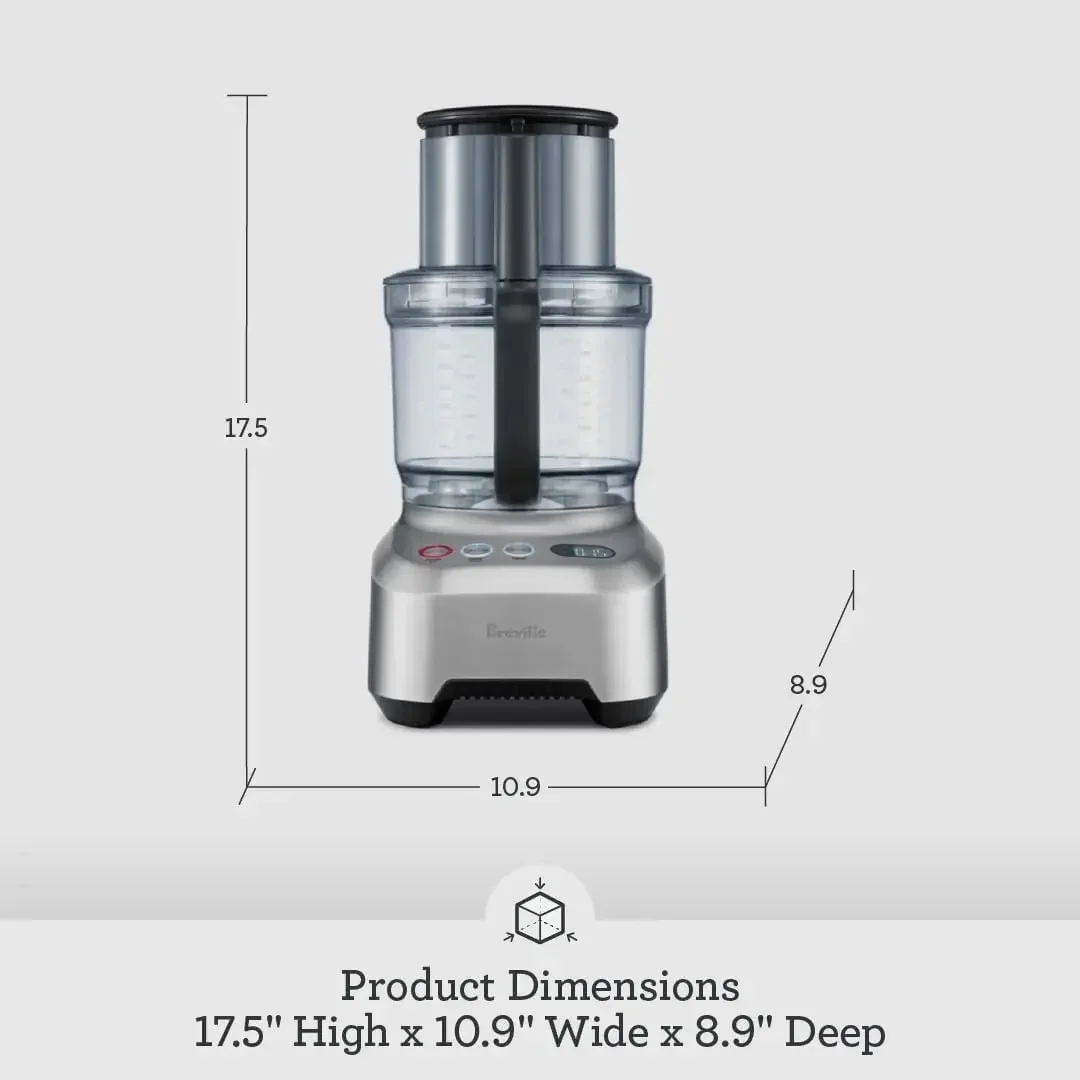 Sous Chef Pro 16 Cup Food Processor, BFP800BSXL, Black Sesame