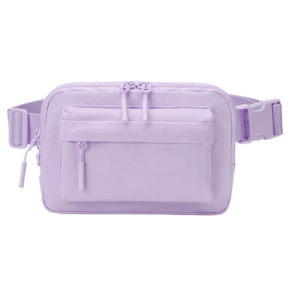 Impermeável pequeno Crossbody Bag para treino de Yoga, Monocromático Cintura Pack, Alça ajustável, Running Peito Bag, Multi-bolsos, Moda