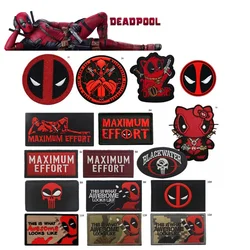 Heißer Verkauf Wunder Deadpool 3d Stickerei Klett verschluss Patch Film und TV Avengers Rucksack Armband Kappe taktische Moral Patch Geschenke