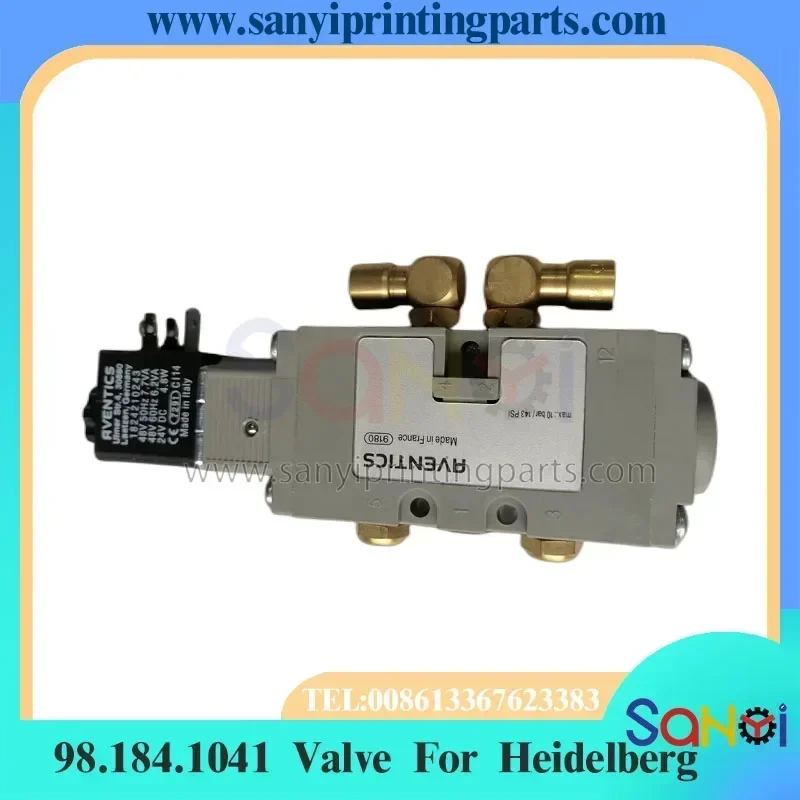 

Лучшее качество 98.184.1041 Электромагнитный клапан 6 мм для деталей печатной машины Heidelberg CD102 SM74