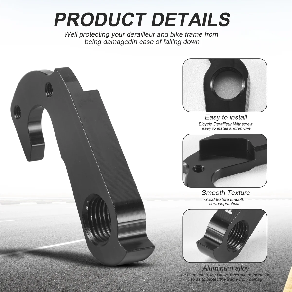 

ABAZJ Derailleur Hanger for Cervelo Rim R2 R3 R5 CA S2 S3 S5 Team Vwd Rca Road Bikes Rear Mech Dropout,Black
