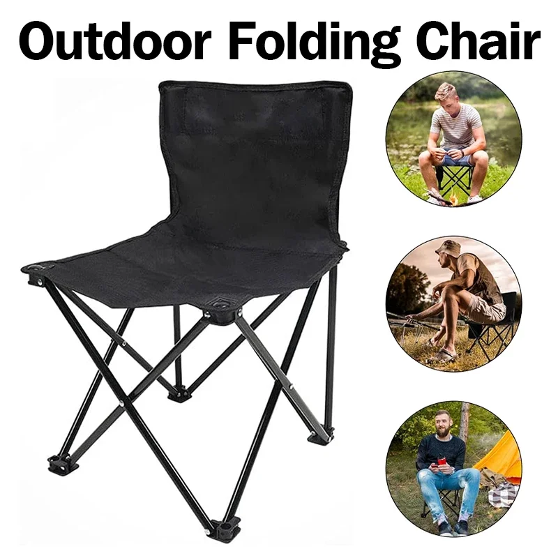 

Chairs Outdoor Camping Chair Portable Small Fishing Folding Chair Backrest With Footrest Hike Foldable Beach Chair