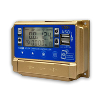 Y&H 30A MPPT Solar Charge Controller 12V/24V Auto with LCD Display Bluetooth Connection, Dual USB for GEL,FLD,Lithium Battery