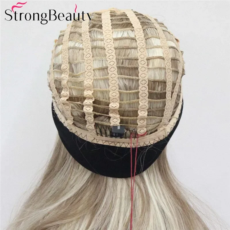 StrongBeauty Long Headband Synthetic Wigs 3/4 Half Hair Straight Lady Wig