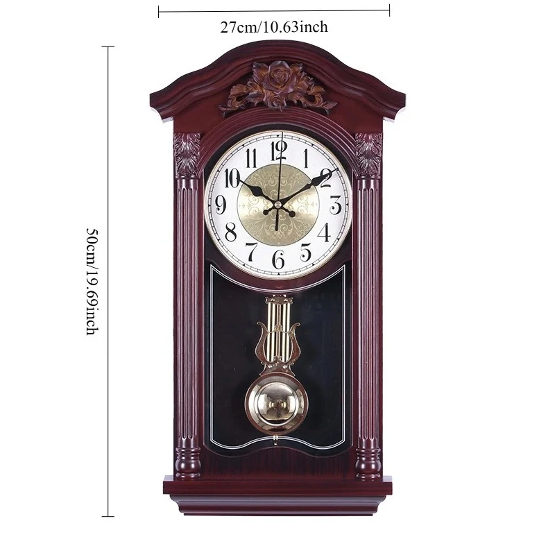 NEW  European Retro Music, Chinese Pendulum Clock, High-end Fashion, Living Room Decoration, Wall Clock