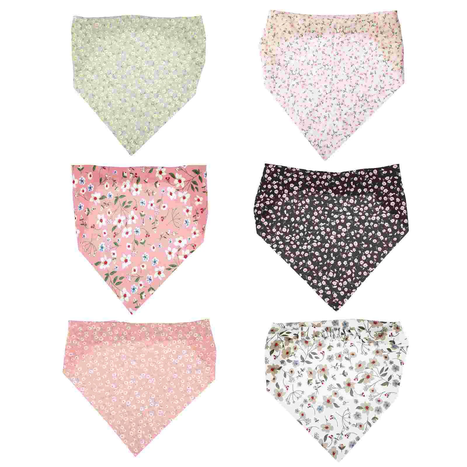 

6 Pcs Triangular Headband Headbands Beach Hairband Wreath Photo Flowers Women Accessories Running Silk Bohemia