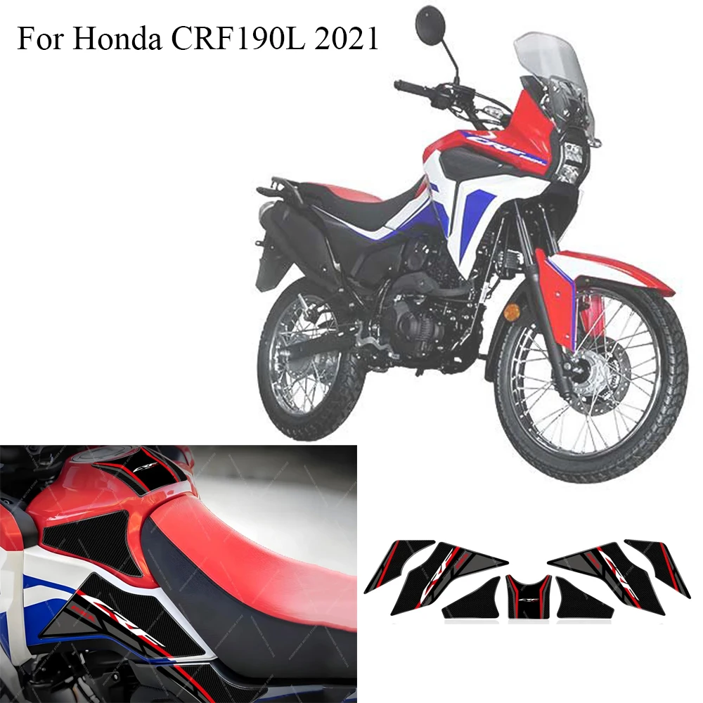 

CRF190L Accessories Motorcycle 3D Gel Epoxy Resin Sticker Tank Pad Protection Kit For Honda CRF190L crf190l 2021