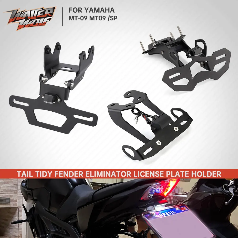 

MT09 Licence Frame Holder LED Light For Yamaha MT-09 MT 09 /SP Y-AMT 2017-2025 Tail Tidy Fender Eliminator License Plate Bracket