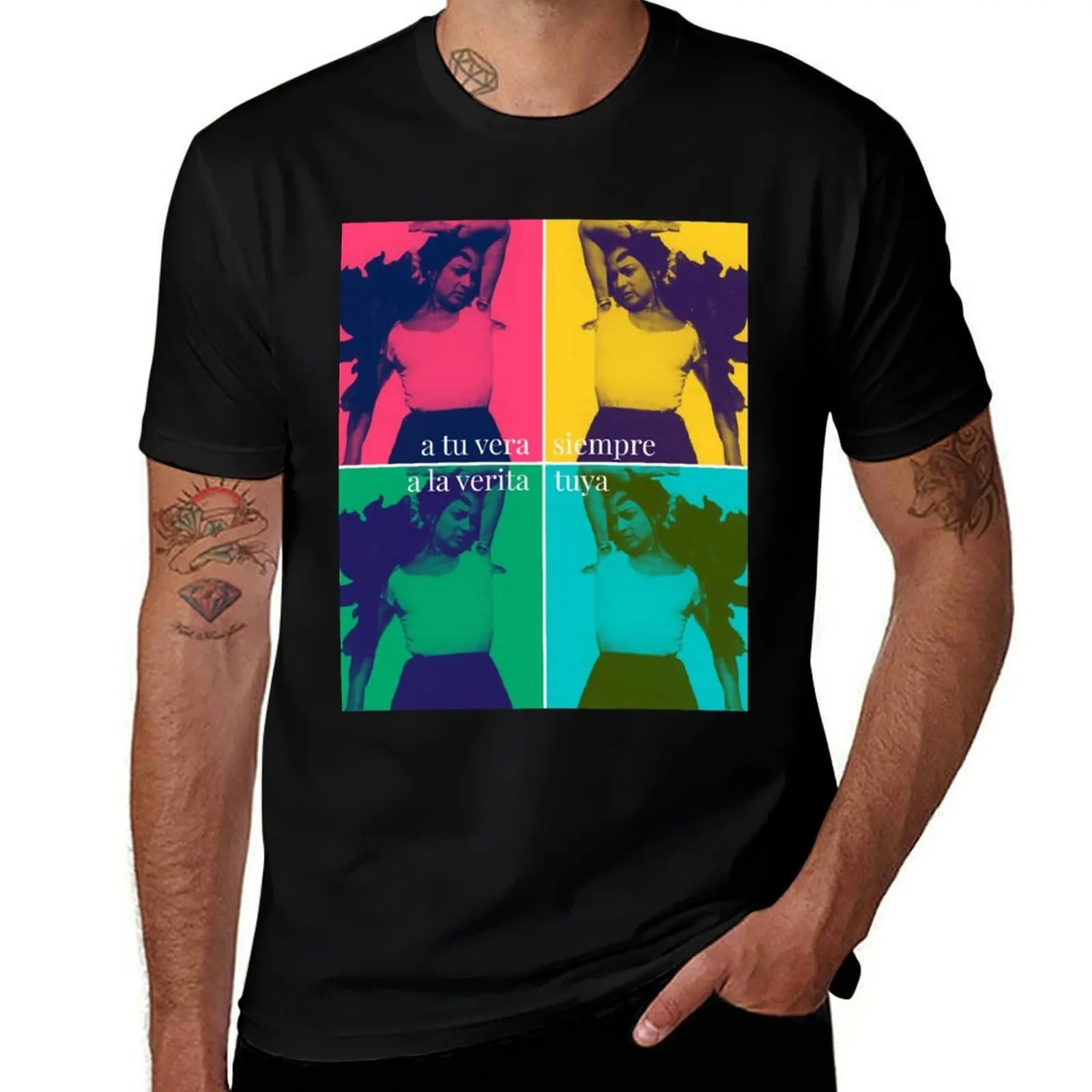 Lola Flores The dance of wishes POP T-Shirt Big Size Loose Fit Tee Shirt