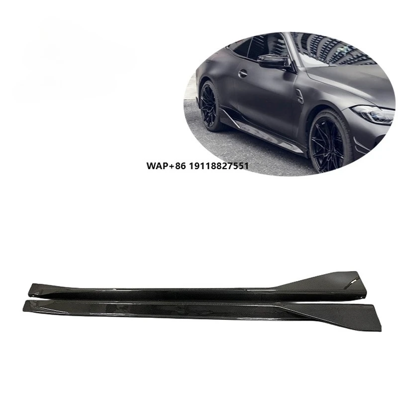 

MP Style Carbon Fiber Side Skirts Extensions Car Body Kit Panels for G80 M3 G82 M4 Competition 2022