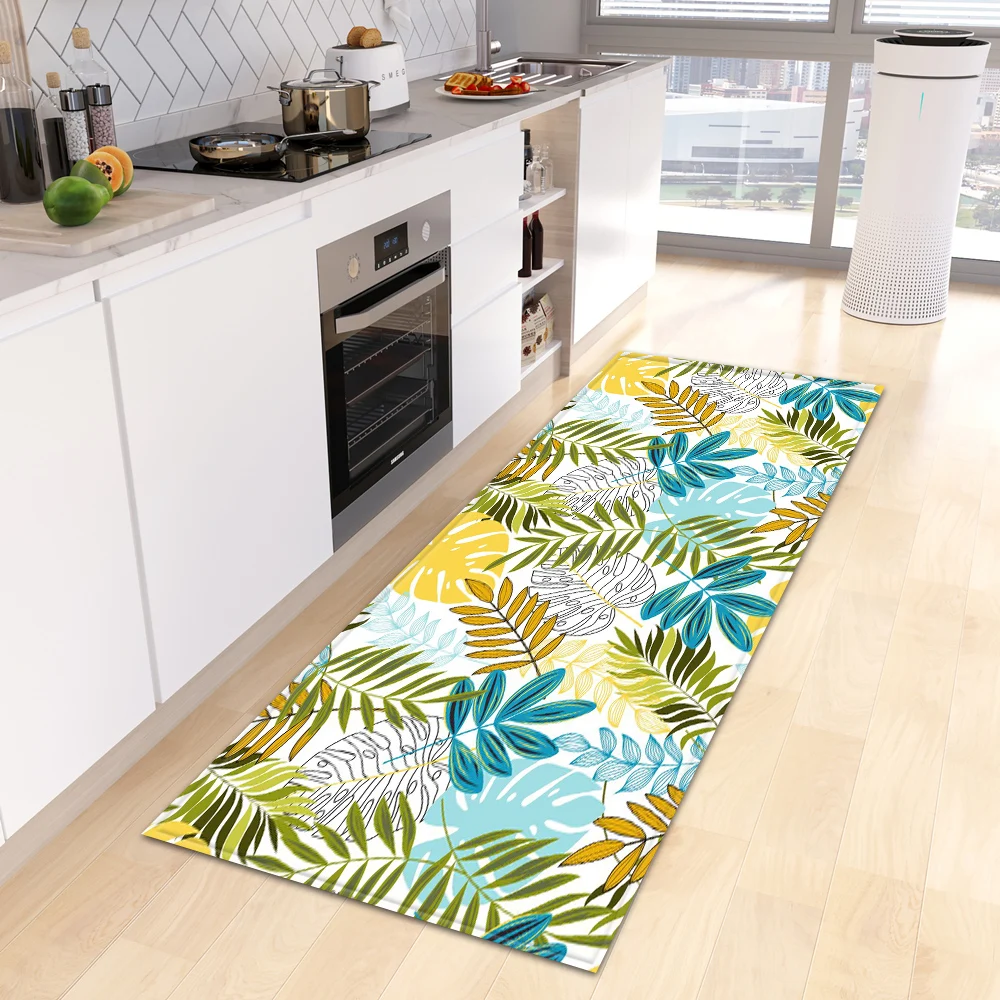 Kitchen Floor Mat Home Living Room Children Bedroom Decoration Long Carpet Hallway Doormat Entrance Door Bath Anti-Slip Foot Rug