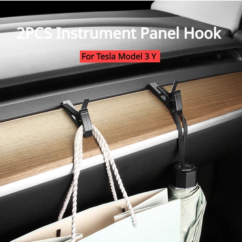 Instrument Panel Hook for Tesla Model 3 Y Dashboard Air Outlet Bag Hooks Mobile Phone Bracket Holder Car Interior Accessories