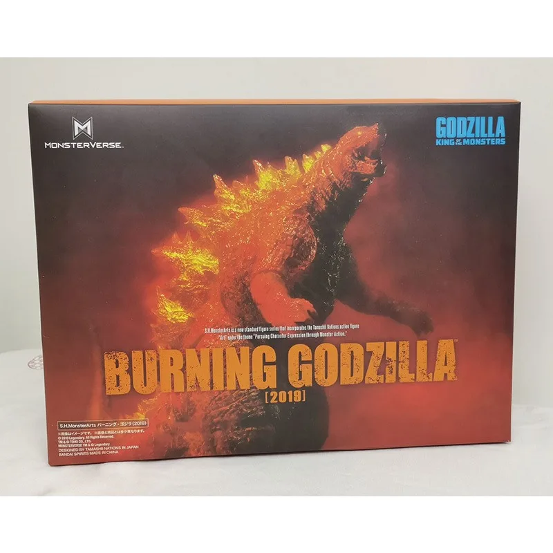 Boxed New Classic Movie Anime 2019 SHM Burning Godzilla Dinosaur Kawaii Figure PVC Model Toys Doll Ornament Gifts - view 3