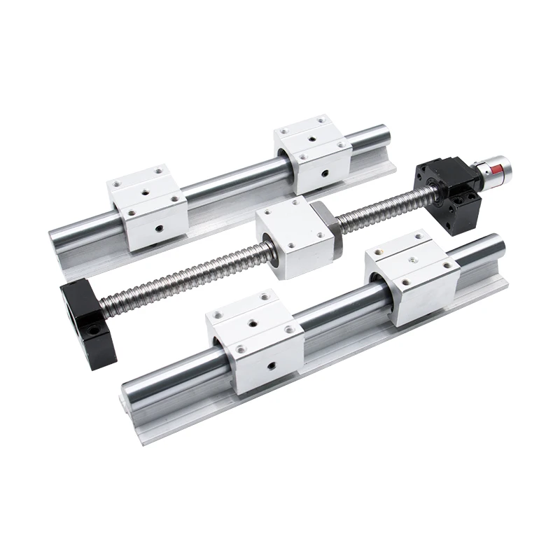 

HLTNX 6 Sets Linear Rail SBR20- L400/1300/1500mm+SFU1605-450/1350/1550/1550mm Ball Screw+4 BK12/BF12+4 DSG16H Nut+4 Coupler CMC