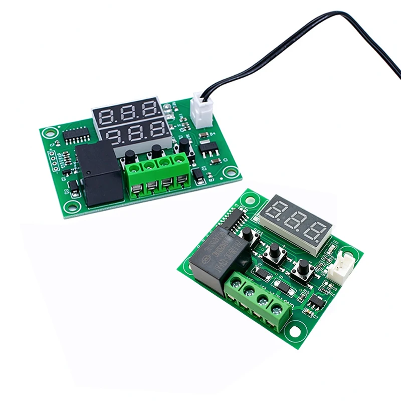 W1209 Niebieskie/czerwone światło DC 12V ciepło chłodna temperatura termostat przełącznik kontroli temperatury regulator temperaturyNTC 0.5 1 2 3M kabel — zdjęcie produktu 5