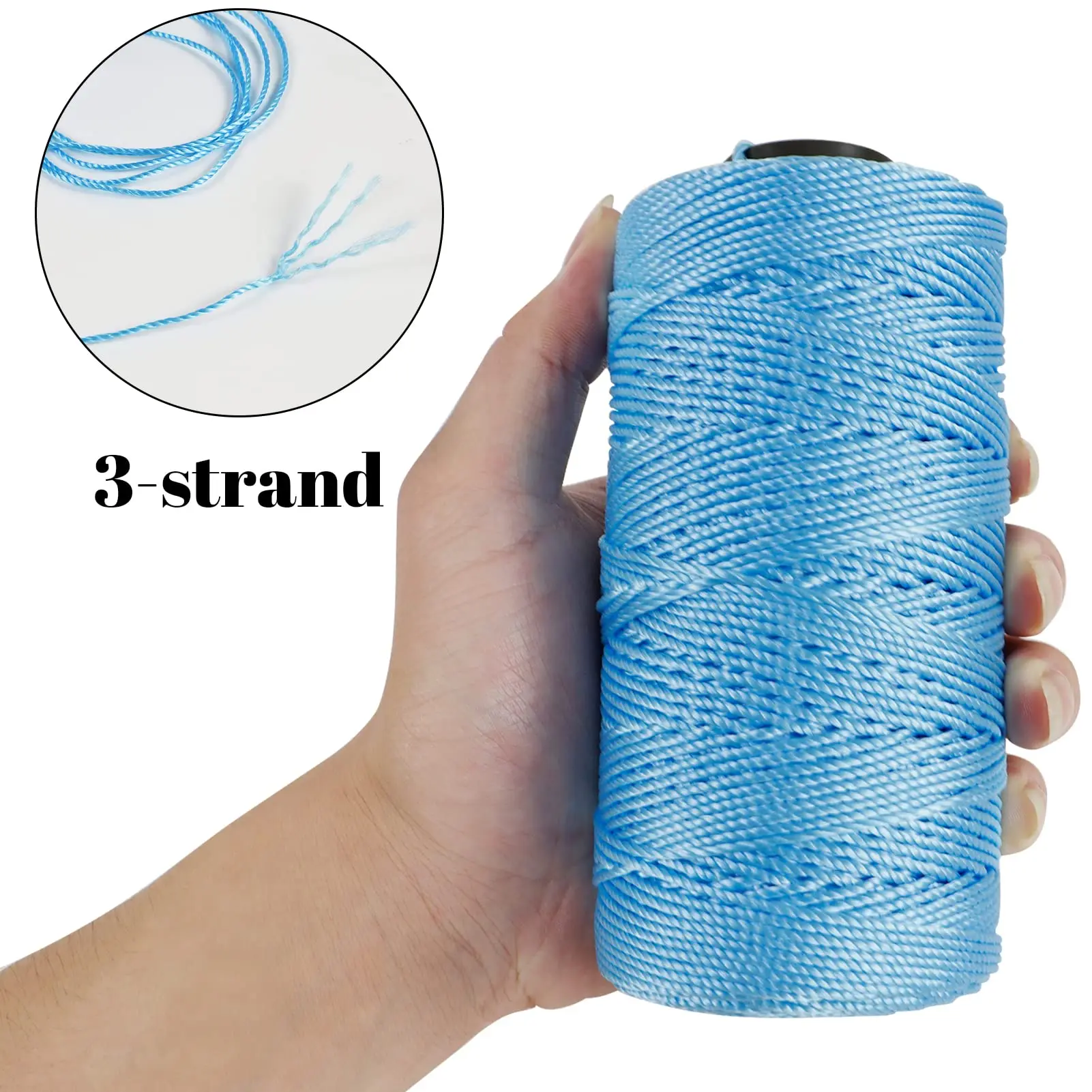 Art Yarn Cord Polyester Yarn 1.5mm 200meters Rope Macrame Knitting Crocheting DIY Bags Basket Summer Hat Craft Rope String