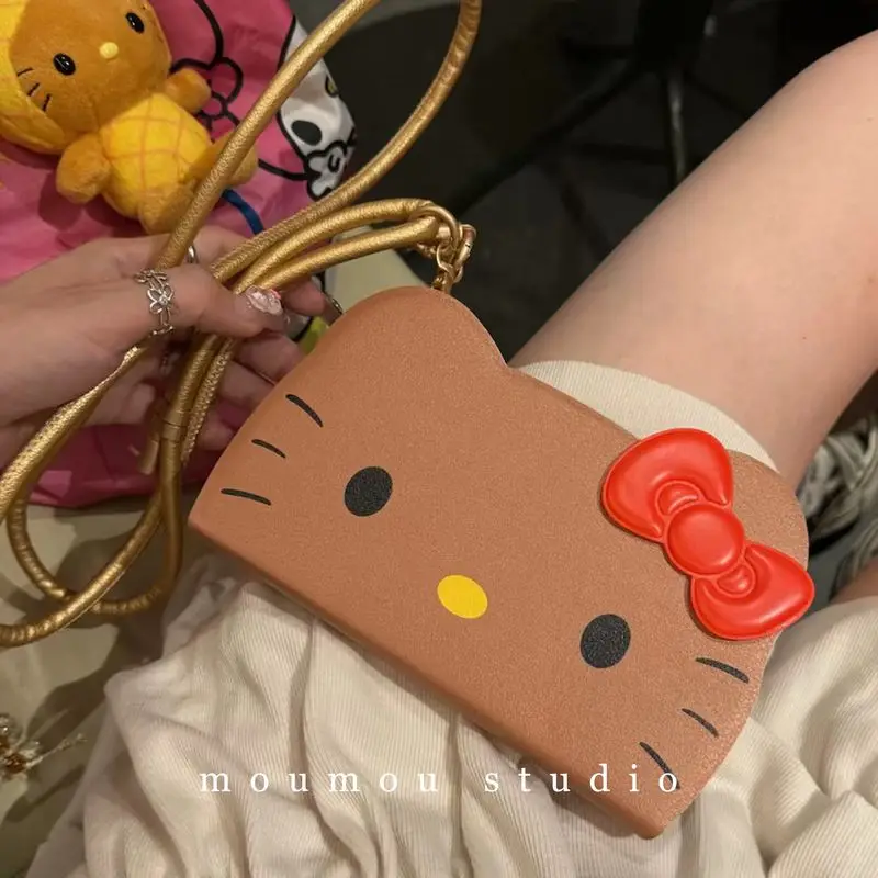 متوفر في المخزون مرحبا كيتي لطيف بلون Kt القط الكمون القوس جراب هاتف الهاتف 15 14 13 برو ماكس Y2k فتاة حزام الغطاء الخلفي الهدايا ﻿