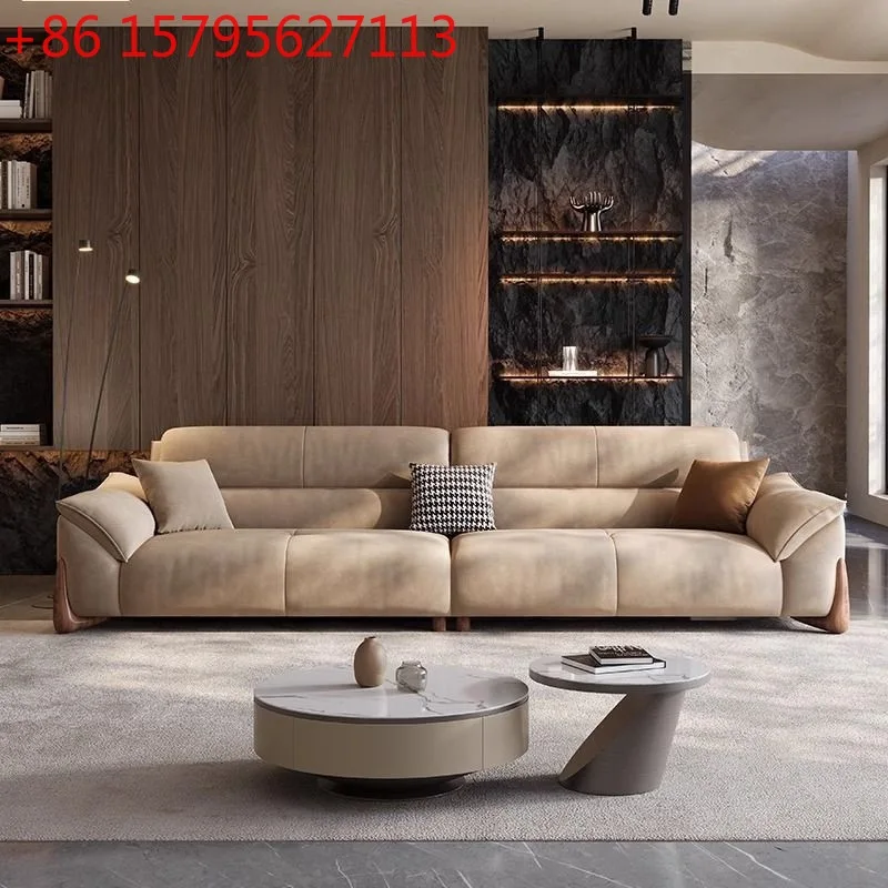 

New fabric sofa living room small apartment modern simple matte cloth sofa anti-cat scratch