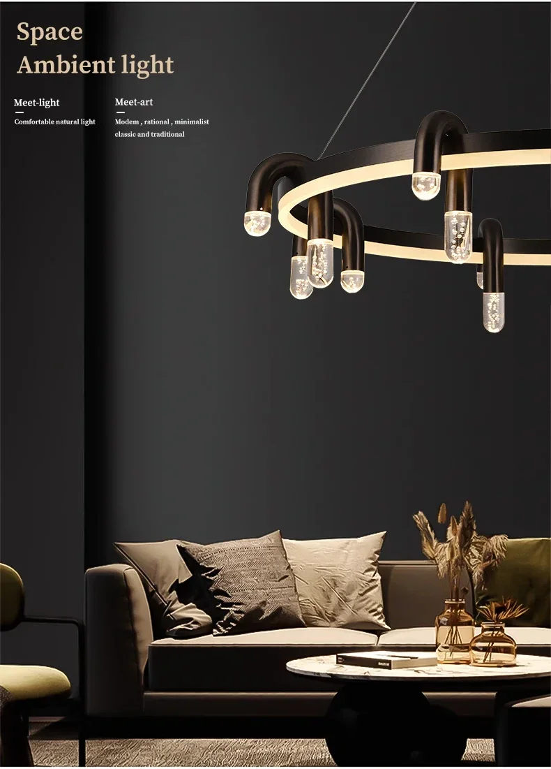 Nordic Living Room LED Chandelier