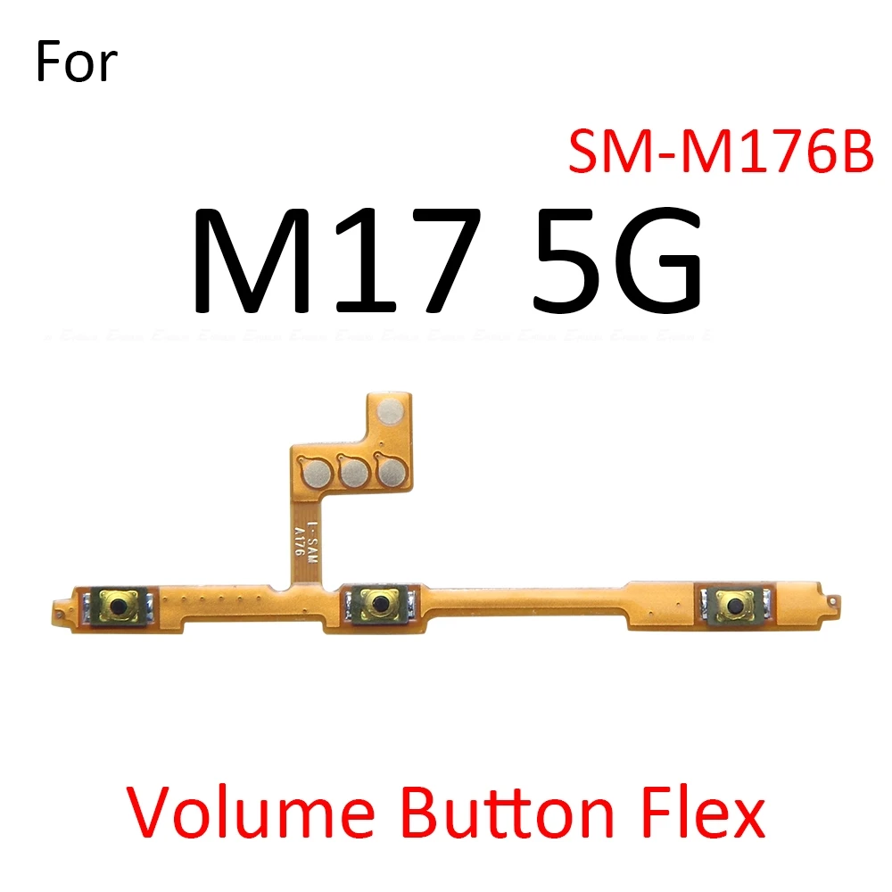 Power On Off Volume Key Button Flex Cable Ribbon For Samsung Galaxy M17 5G M16 M15 Prime M14 4G M13 M06 M05 M04 Repair Parts