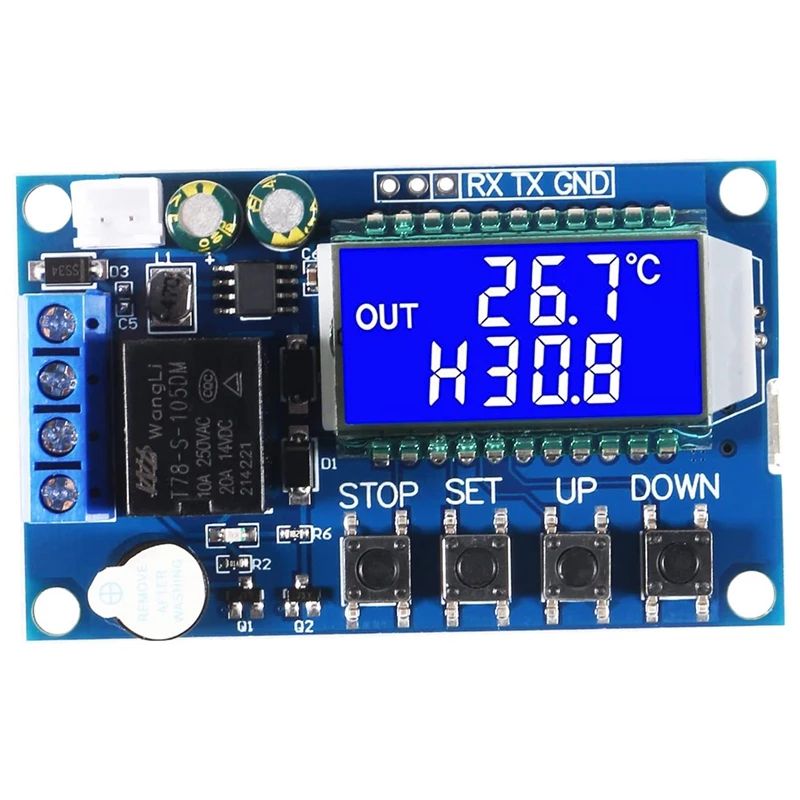 XY-T01 DC 6-30V 24V Electronic Temperature Controller Module -50°C To 110°C Digital Temperature Control Switch Board