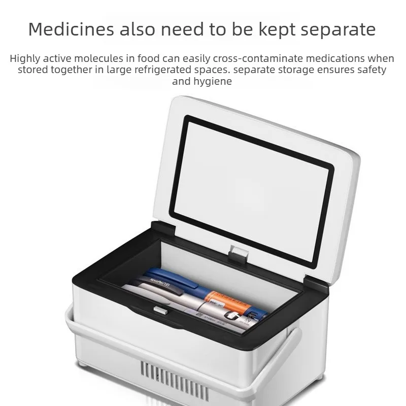 

Dual Use Car Home Insulin Cooler Fridge USB Rechargeable Portable Constant Temperature Medicine Storage Case for Insulin Keeping