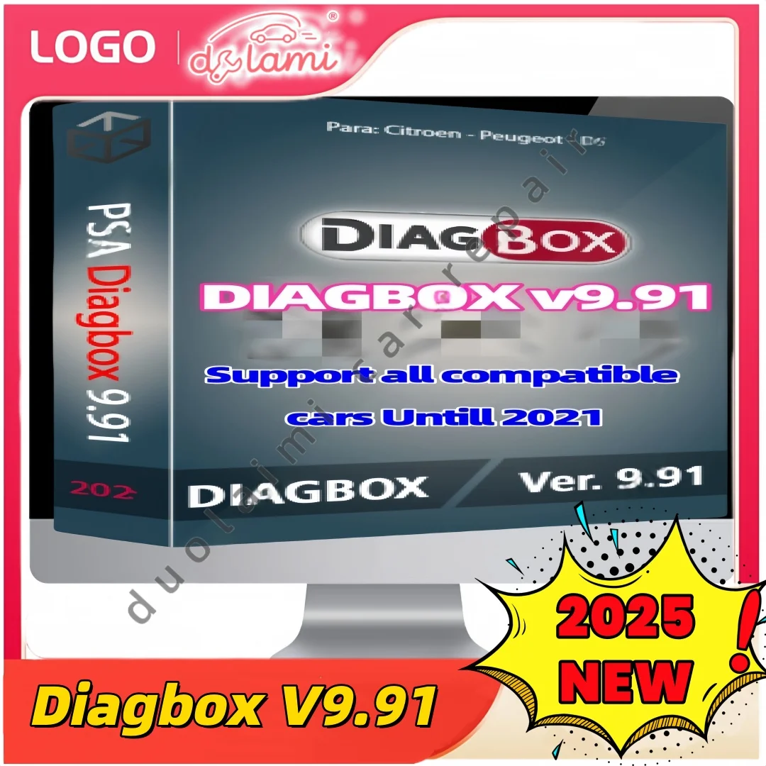 

Новейшее программное обеспечение Diagbox V9.91, 2025 г., для Lexia 3 PP2000, полный адаптер для Citroen и Peugeot, сканер автомобиля, инструмент, программатор ecu